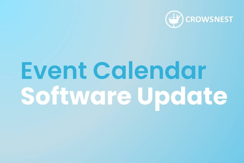 Event Calendar Software Update Crows Nest Software Event Calendar Software Update Crows Nest Software